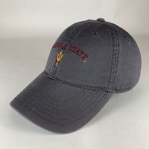 Arizona State Sun Devils NCAA Gray Legacy Relaxed Fit Strapback Adjustable Hat
